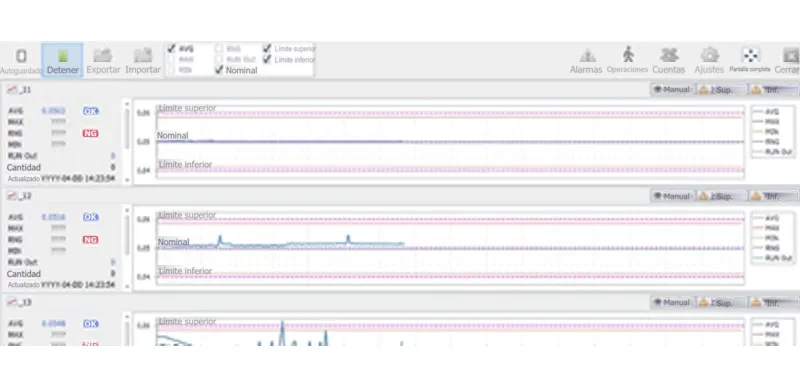 Software de registro para el medidor láser MPM-500
