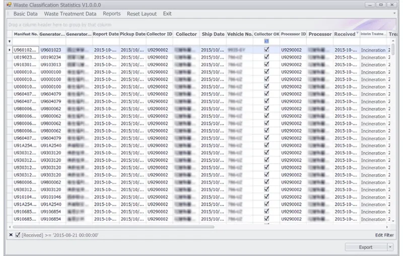 Custom Medical Waste Classification and Statistical System Development