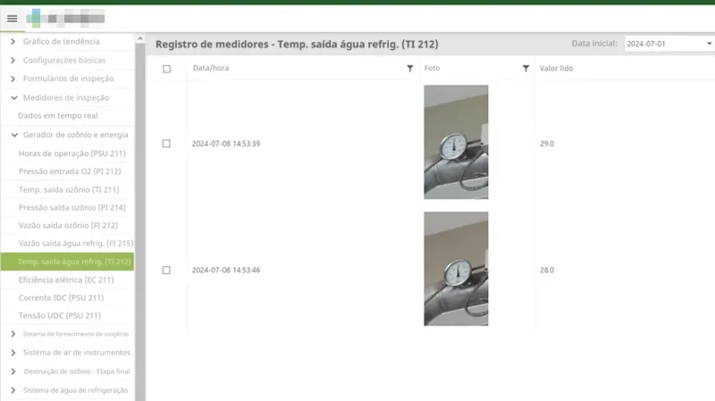 Sistema de coleta de dados por reconhecimento de imagem de medidores