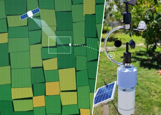Satellite Remote Sensing or a Field Weather Station? How They Differ and How to Use Both